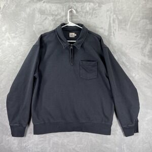 Flint and Tinder Sweatshirt men's XL Midweight Terry Quarter 1/4 Zip Huckberry